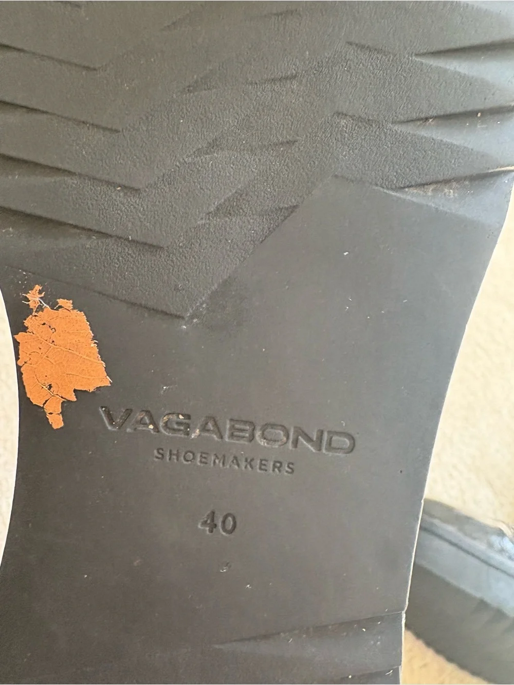 Vagabond Black Patent Platform Chelsea Boots